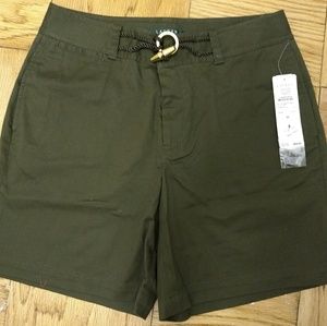 Ralph Lauren dark green shorts with nautical tie